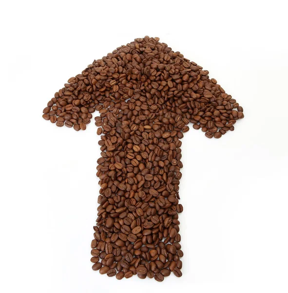Grains de café torréfié — Photo