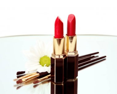 beyaz üzerine Dekoratif kozmetik