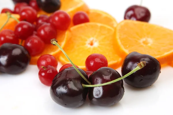 健康饮食的水果和浆果 — 图库照片