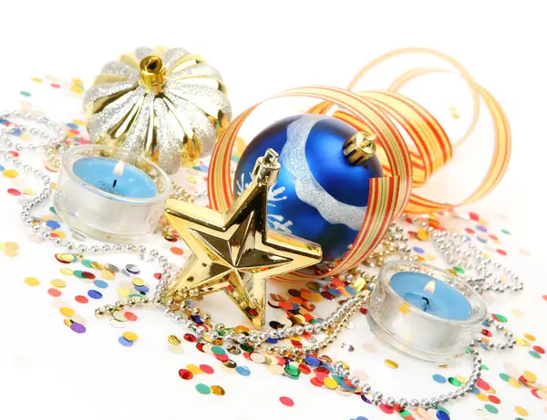 Las decoraciones de Año Nuevo para la decoración del interior de fiesta —  Fotos de Stock