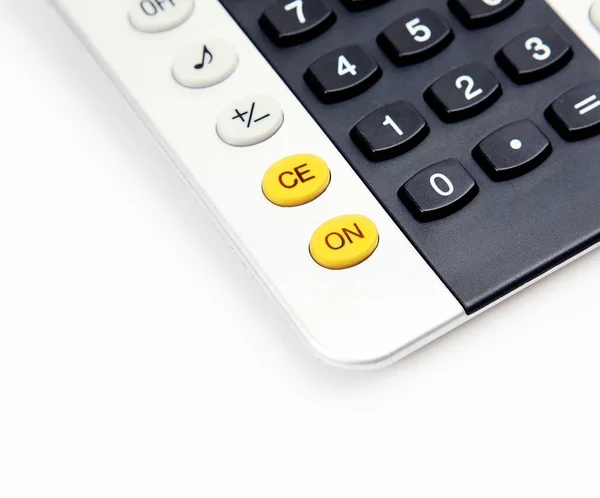 Calculator on white background — Stock Photo, Image