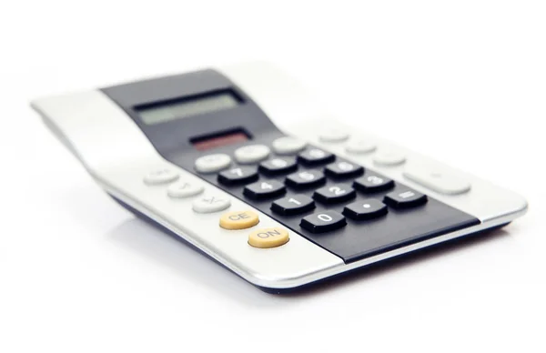 Calculadora sobre fundo branco — Fotografia de Stock