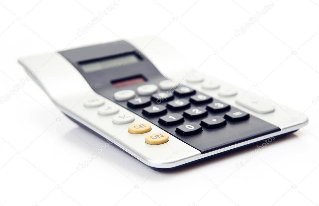 calculator on white background