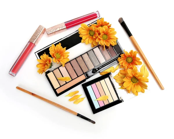 Makeup brushes and makeup — Stock Photo, Image