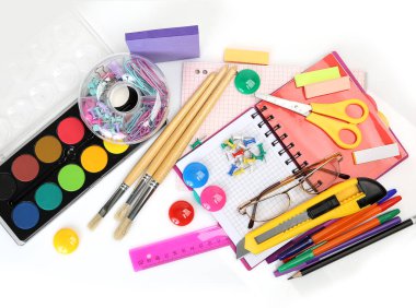 resim, defter, kalem ve kalemler iş için.