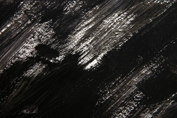 Peinture Acrylique Noir Blanc — Photo