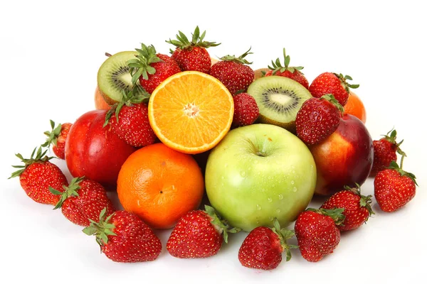 Frutta Matura Fragole Dado Sano — Foto Stock