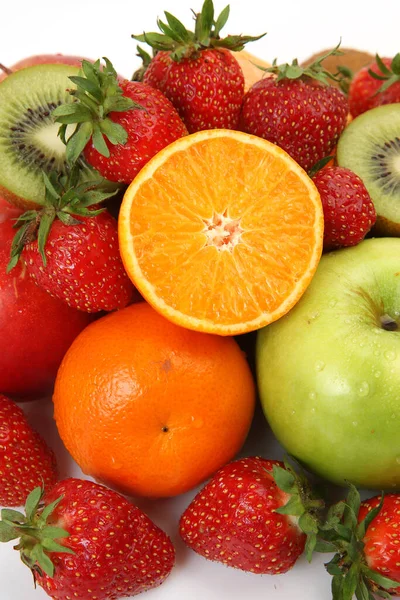 Frutas Maduras Fresas Para Una Dieta Saludable — Foto de Stock