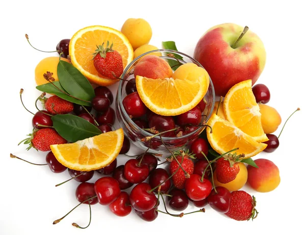 Reife Früchte Und Beeren Für Eine Gesunde Ernährung — Stockfoto