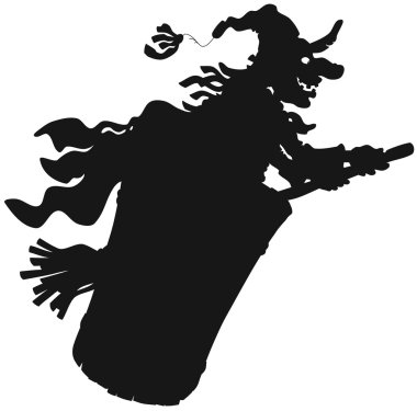 halloween cadı uçan