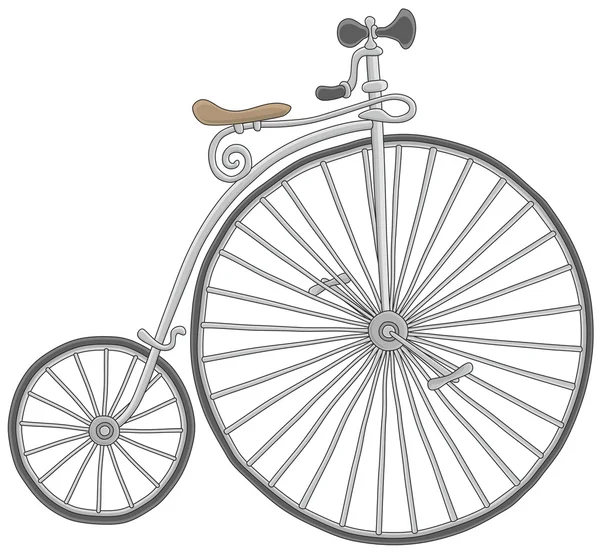 Eski vintage Bisiklet — Stok Vektör