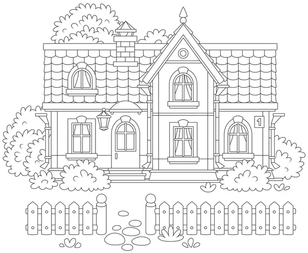 Toy village house — Stock Illustration Toy village house Stock Vector