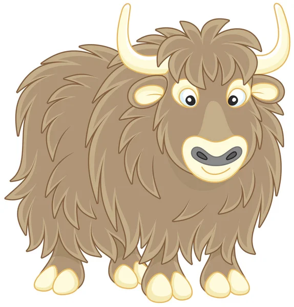 Grande yak marrone — Vettoriale Stock