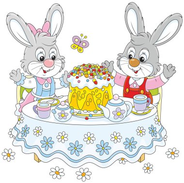 bunnies ile Paskalya kek