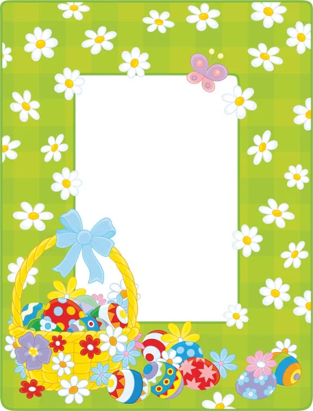 Colorful Easter border — Stock Vector