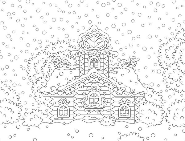 Украшенная башня на Рождество
