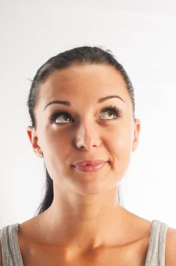 Kadının yüzüne portresi