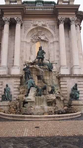 Fountain i Budapest Stockbild