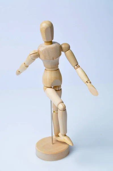 Art concept, wooden figure for modeling poses of human and pencil Stock  Photo - Alamy