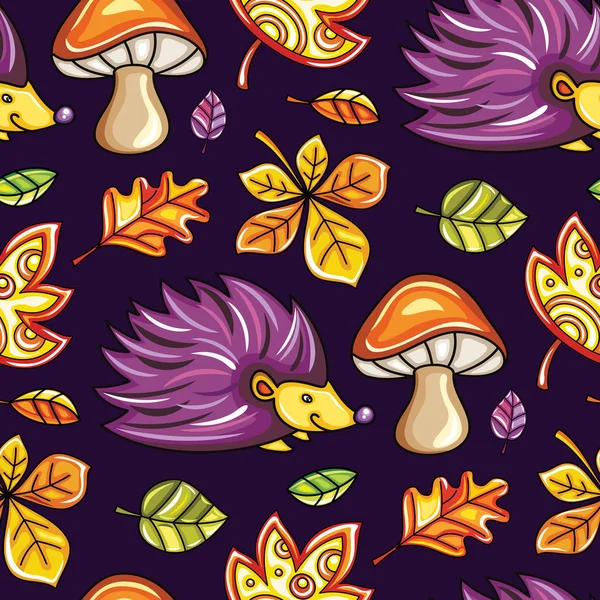 Autumn seamless pattern. Fall series — Stock Vector