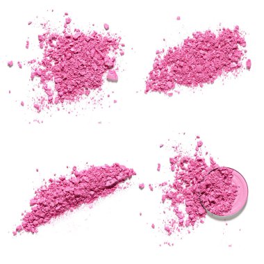 Pembe ezilmiş göz farı makyaj