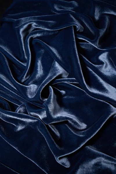 Fondo de terciopelo azul oscuro — Foto de Stock