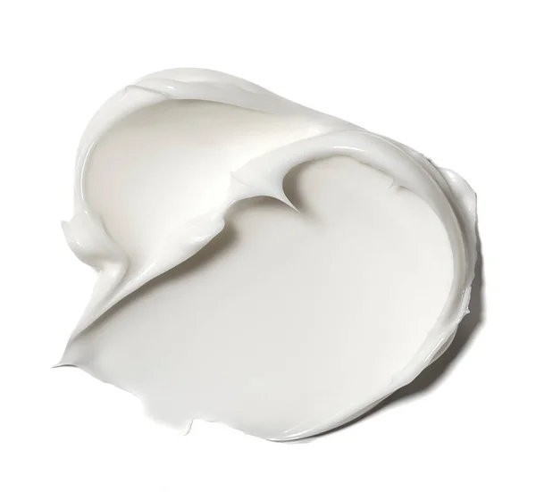Posmarować farba biały produktów kosmetycznych — Zdjęcie stockowe