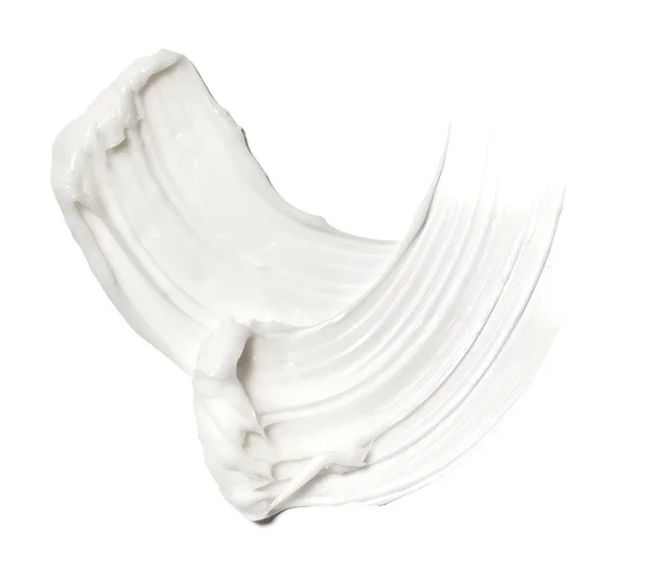 Boya beyaz kozmetik ürünleri smear — Stok fotoğraf
