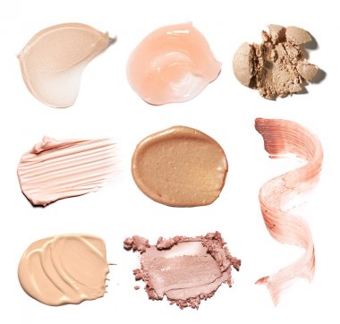 smear paint of cosmetic products clipart