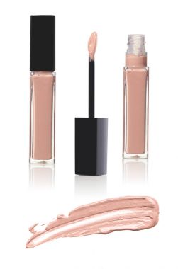 bir tek renk tokatlamak ile likit ruj