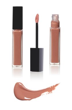 bir tek renk tokatlamak ile likit ruj