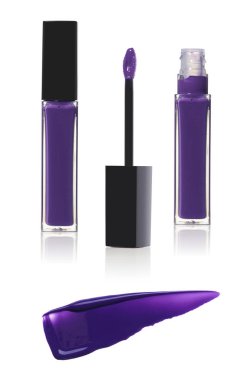 bir tek renk tokatlamak ile likit ruj