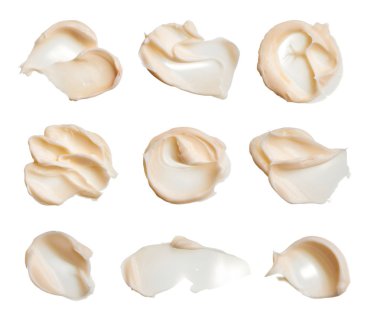 smear çeşitli kozmetik ürünleri kümesi