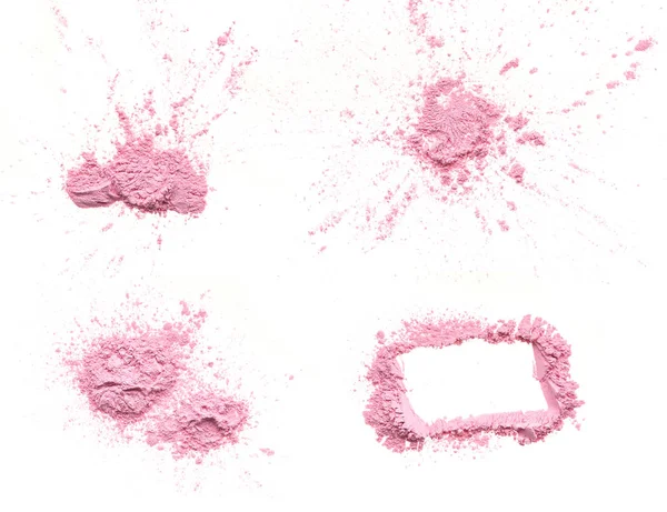 Crumbled pink powder — Stock Photo, Image