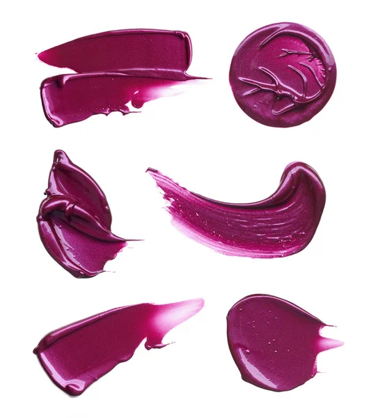 様々 な化粧品から塗抹標本のセット — ストック写真