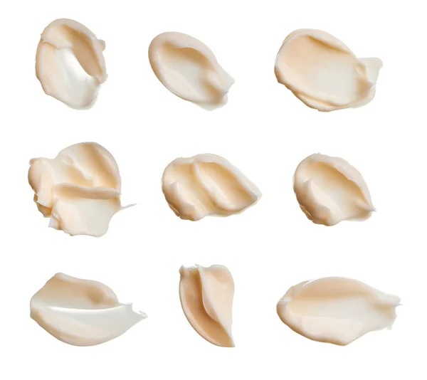 Set of smears from various cosmetic products — Stock Photo, Image
