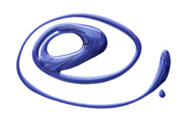 Koyu mavi moda renk oje