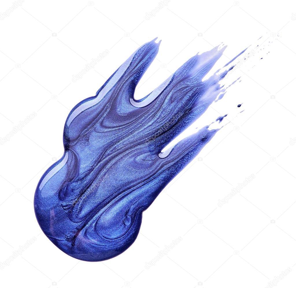 Nail polish of dark blue fashionable color