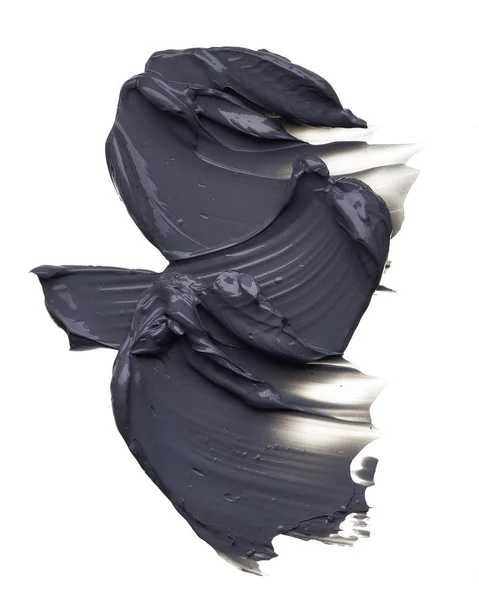 Schwarze Schmierereien und Textur der schwarzen Schlammmaske — Stockfoto