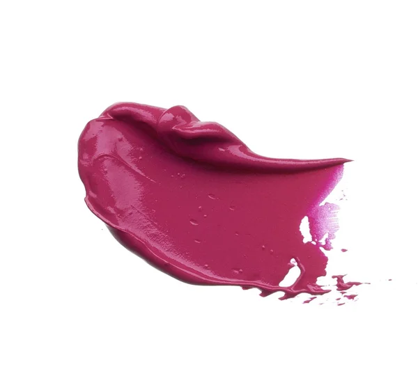 Mancha de maquillaje rosa de brillo de labios — Foto de Stock