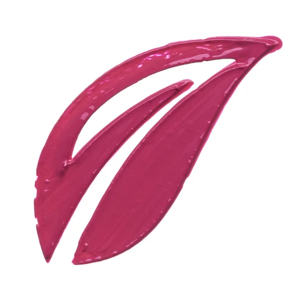 Frottis de maquillage rose de brillant à lèvres — Photo