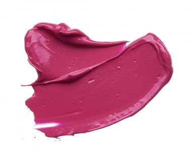 Pembe makyaj smear dudak parlatıcısı