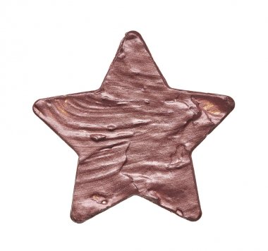 Beyaz bir arka plan üzerinde dudak parlatıcısı smear