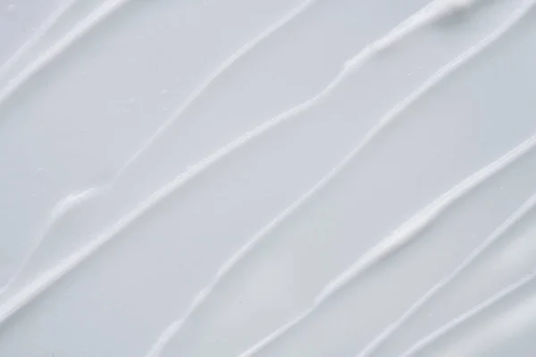 Witte Textuur Vlek Van Gezichtscrème Witte Acrylverf Geïsoleerd Witte Achtergrond — Stockfoto