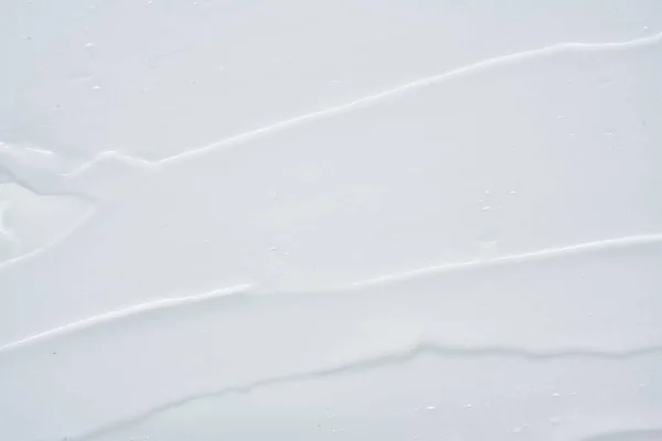 White Texture Smear Face Cream White Acrylic Paint Isolated White — Stock Photo, Image