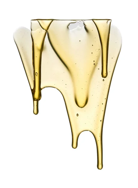 Drips Honey Isolated White Background — Stock Photo, Image