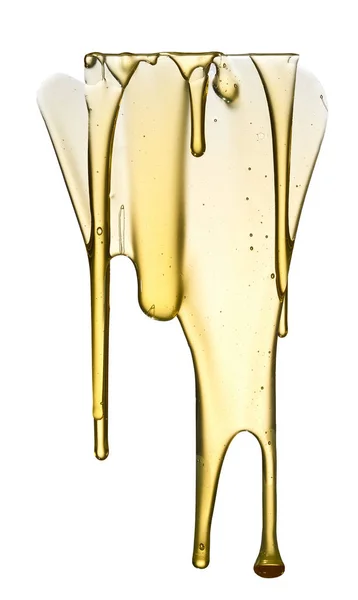 Drips Honey Isolated White Background — Stock Photo, Image