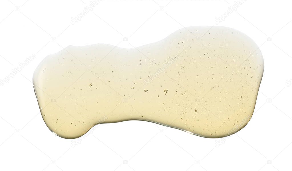 Drips of honey isolated on a white background