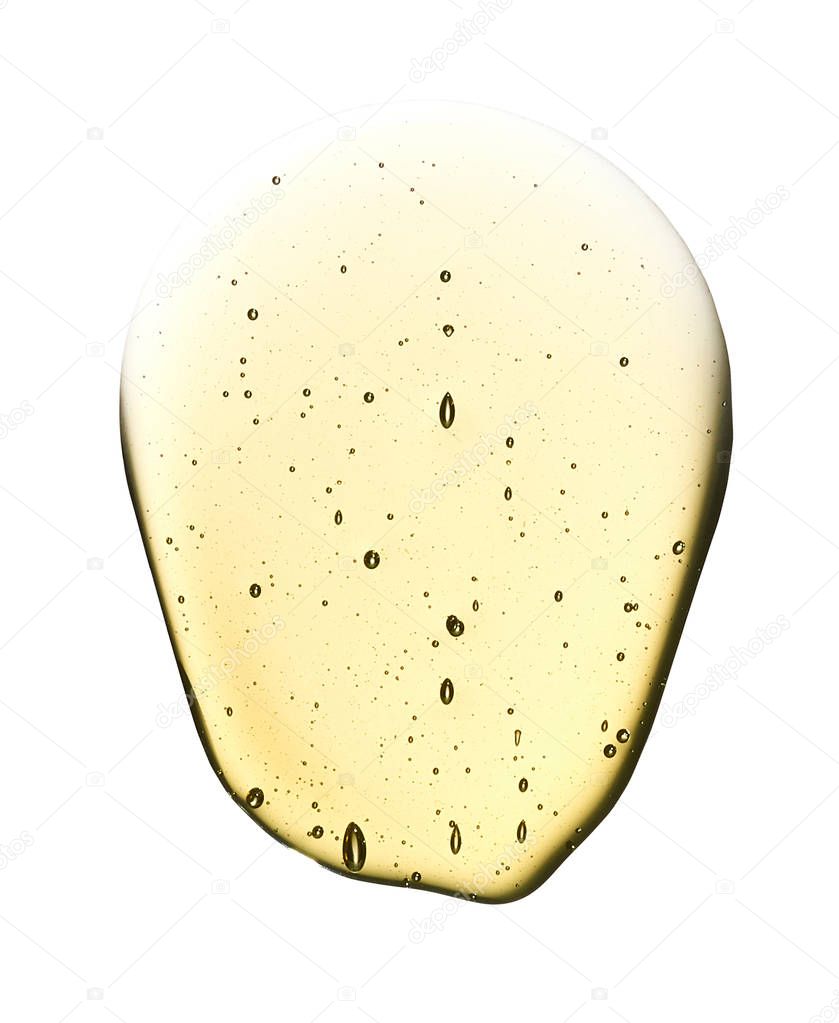 Drips of honey isolated on a white background