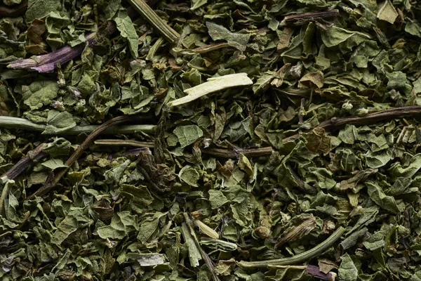 Scatter Elitní Zelený Čaj Bílém Pozadí — Stock fotografie